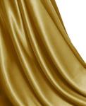 MDS Satin Fabric 10 Yards, 44" Wide, Silky Smooth Charmeuse Sateen Cloth for Wedding Arch Drapery Panel Backdrop Party Event Banquet Home Decoration Curtain Crafts DIY Sewing Costume - Gold