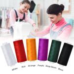 6 Pcs Sewing Thread Kit, 400 Yards Each Spool 402 Polyester Thread with Sewing Needle & Threader, Sewing Threads for Sewing Machine, Hand Stitching, Embroidery