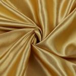 MDS Satin Fabric 10 Yards, 44" Wide, Silky Smooth Charmeuse Sateen Cloth for Wedding Arch Drapery Panel Backdrop Party Event Banquet Home Decoration Curtain Crafts DIY Sewing Costume - Gold