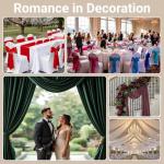 MDS Satin Fabric 10 Yards, 44" Wide, Silky Smooth Charmeuse Sateen Cloth for Wedding Arch Drapery Panel Backdrop Party Event Banquet Home Decoration Curtain Crafts DIY Sewing Costume - Gold