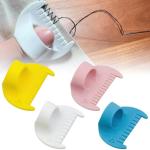 4Pcs Edge Stitch Lock & Sewing Gauge,Sewing Needle Gauge Measuring Tool,Mini Sewing Finger Ruler for Even Stitches,Quilting Stitching Aids for Beginners,DIY Stitching kit Tool,4MM&4Colours