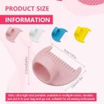 4Pcs Edge Stitch Lock & Sewing Gauge,Sewing Needle Gauge Measuring Tool,Mini Sewing Finger Ruler for Even Stitches,Quilting Stitching Aids for Beginners,DIY Stitching kit Tool,4MM&4Colours