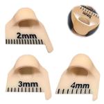 Edge Stitch Lock and Sewing Gauge.Edge Sewing Lockranding Tool for Beginners and Seniors,2/3/4mm Needle Gauge Quilting Ruler Measuring Tool(3PCS)