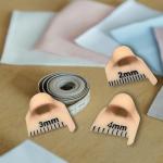 Edge Stitch Lock and Sewing Gauge.Edge Sewing Lockranding Tool for Beginners and Seniors,2/3/4mm Needle Gauge Quilting Ruler Measuring Tool(3PCS)