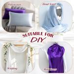 Satin Fabric by The Yard, 55" Wide Premium Red Soft Silky Charmeuse Satin Fabric,Shiny Cloth Fabric for Bridal Wedding Dress,Clothing Making,DIY Crafts,Sewing,Draping,Home Decor (5 Yard pre Cut)