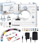 SEDNEE Sewing Machine for Beginners, 16 Built-In Stitches, Small Sewing Machine with Accessory Kit, 2-Speed, Foot Pedal, Storage Drawer, Portable Tabletop Full-Feature Design for Home DIY (Blue)