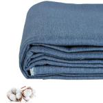 100% Cotton Denim Fabric by The Yard, 6.5oz & 10 oz Comfort Stretch Denim for Apparel, Jeans, Jackets, DIY Sewing (10oz-Blue, 1 Yard)