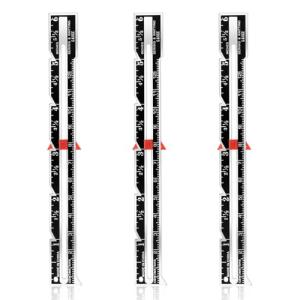 3 Pack Sewing Ruler Sliding Gauge Sewing Measuring Tool Black Metal Seam Guide Ruler for Knitting Crafting Sewings Beginner Hemming Quilting Crafting