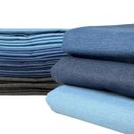 100% Cotton Denim Fabric by The Yard, 6.5oz & 10 oz Comfort Stretch Denim for Apparel, Jeans, Jackets, DIY Sewing (10oz-Blue, 1 Yard)