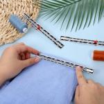 3 Pack Sewing Ruler Sliding Gauge Sewing Measuring Tool Black Metal Seam Guide Ruler for Knitting Crafting Sewings Beginner Hemming Quilting Crafting