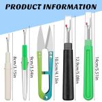 ZMAAGG Seam Rippers for Sewing, 2 Big and 2 Small Stitch Remover Tools, Thread Ripper with Thread Snips for Sewing and DIY Craft