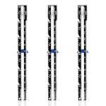 3 Pack Sliding Gauge Sewing Measuring Tool Sewing Rulers and Guides for Fabric Metal Knitting Gauge Measure Tools for Knitting Crafting Sewings Beginner Hemming Measuring Quilting Crafting Black