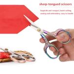 Small Sewing Scissors Sharp Embroidery Crochet Scissors, 2 Piece crochet accessories Yarn fabric scissors for Needlework Arts & Crafts DIY Tools