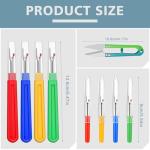 ZMAAGG Seam Ripper, 4 Big and 4 Small Stitch Remover Tools, Seam Rippers for Sewing, Thread Remover Tool with Thread Snip, Storage Box