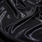 Black Silk Satin Fabric 5 Yards 55" Wide, Shiny and Soft Charmeuse Satin Fabric for Sewing Wedding Bridal Dress Crafts