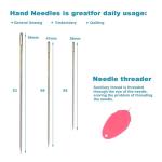 AOFITOA 12 Color Sewing Thread Kit, All Purpose Thread Polyester, 400 Yards Each Spool with Sewing Needle & Threader, Needle and Polyester Threads Small kit Applicable to DIY and Home Hand Stitching.