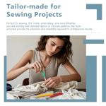 ZMAAGG Seam Ripper, 4 Big and 4 Small Stitch Remover Tools, Seam Rippers for Sewing, Thread Remover Tool with Thread Snip, Storage Box