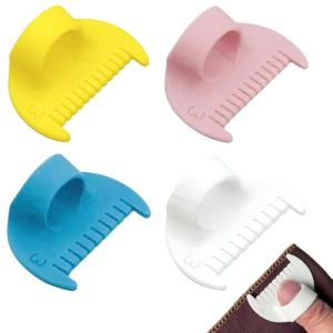 Edge Sewing Lockranding Tool, 4 Pcs 3mm Sewing Gauge Ruler Set, Sewing Templates Rulers Needle Gauge Quilting Ruler Measuring Tool Seam Gauge for Sewing Straight (3mm)