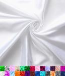 Satin Fabric | Decoration & Sewing | Shiny & Luxury | 60" Wide Roll | Metallic Shiny | Upholstery, Lining, Drapery, DIY Crafts (White, 2 Yards)
