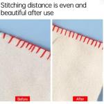 Edge Sewing Lockranding Tool, 4 Pcs 3mm Sewing Gauge Ruler Set, Sewing Templates Rulers Needle Gauge Quilting Ruler Measuring Tool Seam Gauge for Sewing Straight (3mm)