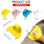 Edge Sewing Lockranding Tool, 4 Pcs 3mm Sewing Gauge Ruler Set, Sewing Templates Rulers Needle Gauge Quilting Ruler Measuring Tool Seam Gauge for Sewing Straight (3mm)