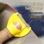 Edge Sewing Lockranding Tool, 4 Pcs 3mm Sewing Gauge Ruler Set, Sewing Templates Rulers Needle Gauge Quilting Ruler Measuring Tool Seam Gauge for Sewing Straight (3mm)