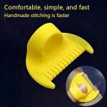 Edge Sewing Lockranding Tool, 4 Pcs 3mm Sewing Gauge Ruler Set, Sewing Templates Rulers Needle Gauge Quilting Ruler Measuring Tool Seam Gauge for Sewing Straight (3mm)