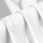 vveiiye Satin Fabric 1 Yard 60" Wide Soft Silky Charmeuse Satin Fabric by The Yard Soild Fabric for Wedding Dress, Sewing, Crafts, Party Decorations, Backdrop, White