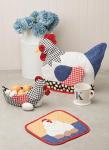 Simplicity SS9773OS Chicken Themed Kitchen Accessories Sewing Pattern Packet by Carla Reiss Design, Code S9773, One Size Each