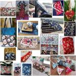 Cotton Fabric by The Yard, 0.55 Yard 58 Inch Wide Precut, 100% Cotton, Bronzing Design Floral Print Fabrics for Sewing Quilting Crafting (01- Design, Navy Blue)