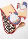 Simplicity SS9773OS Chicken Themed Kitchen Accessories Sewing Pattern Packet by Carla Reiss Design, Code S9773, One Size Each