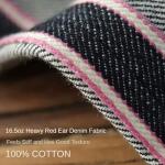 FFTByou 16.5oz Heavyweight Raw Selvedge Denim Fabric｜Vintage Shuttle Loom Woven｜Unwashed Deep Indigo｜35" Wide｜Ideal for DIY Jeans, Jackets, Repairs & Raw Denim Enthusiasts (1 Yard pre Cut)