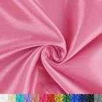 BVIEAKD Pink Satin Fabric by The Yard 54 inch x 1 Yard Soft Cloth Fabric Silky Satin Fabric for Sewing Dressmaking Crafts DIY Crafts