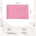 BVIEAKD Pink Satin Fabric by The Yard 54 inch x 1 Yard Soft Cloth Fabric Silky Satin Fabric for Sewing Dressmaking Crafts DIY Crafts