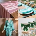 BVIEAKD Pink Satin Fabric by The Yard 54 inch x 1 Yard Soft Cloth Fabric Silky Satin Fabric for Sewing Dressmaking Crafts DIY Crafts