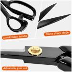 8" Heavy Duty Fabric Scissors - Tailor Scissors Ultra Sharp Blades and Comfort Grip Handles - For Office, Home, Sewing, Artists and Crafts
