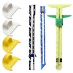 7-Piece Sewing Gauge, Stitch Guide Kit with 3 Rulers and 4 Seam Allowance Templates, Silicone Sewing Measuring Tools for Precise Stitching