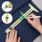 7-Piece Sewing Gauge, Stitch Guide Kit with 3 Rulers and 4 Seam Allowance Templates, Silicone Sewing Measuring Tools for Precise Stitching