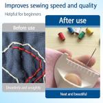 7-Piece Sewing Gauge, Stitch Guide Kit with 3 Rulers and 4 Seam Allowance Templates, Silicone Sewing Measuring Tools for Precise Stitching