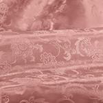 Cobedzy Rose Gold Satin Fabric by The Yard - 1 Yard 60 Inches Wide Satin Jacquard Fabric Luxurious Satin for DIY Crafts and Clothing Making
