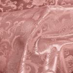 Cobedzy Rose Gold Satin Fabric by The Yard - 1 Yard 60 Inches Wide Satin Jacquard Fabric Luxurious Satin for DIY Crafts and Clothing Making