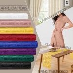 Cobedzy Rose Gold Satin Fabric by The Yard - 1 Yard 60 Inches Wide Satin Jacquard Fabric Luxurious Satin for DIY Crafts and Clothing Making