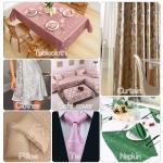 Cobedzy Rose Gold Satin Fabric by The Yard - 1 Yard 60 Inches Wide Satin Jacquard Fabric Luxurious Satin for DIY Crafts and Clothing Making