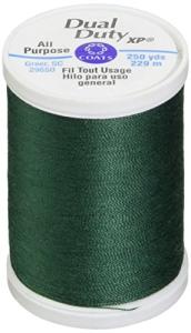 Coats Thread & Zippers S910-6750 Dual Duty XP General Purpose Thread, 250-Yard, Hunter Green