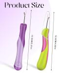 Giantree 2 PCS Sewing Seam Rippers, Sewing Seam Thread Removers Stitch Rippers Handy Unpicker Ergonomic Grip Thread Stitch Remover Tool for Sewing Crafting Knitting Embroidery(Purple+Green)