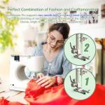 StitchMaster Pro:Ballet on twin needles.Sewing machine,sewing machine for beginners,Double needle and double thread,16 kinds of stitches.Sewing machine for Household,sewing machine for adults.