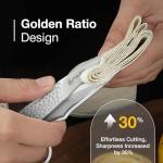 Eptchn Premium Fabric Scissors for Cutting Clothes, Small Multi-Purpose Stainless Sewing Leather Dressmaking, Professional Crafting Shears Microcrystalline Steel Shears Office Cutting Tools (Silver)