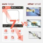 Poolin EOC07 Embroidery Machine, 7.9" x 15" Large Embroidery Area, 7" Touchscreen Institch OS3, Embroidery Starter Supplies Included, Wi-Fi Design Transfer Digital Software for Custom Projects