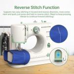 StitchMaster Pro:Ballet on twin needles.Sewing machine,sewing machine for beginners,Double needle and double thread,16 kinds of stitches.Sewing machine for Household,sewing machine for adults.
