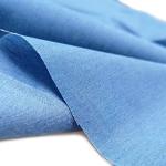 5OZ Cotton Denim Fabric for Sewing 55 Inches Width Entelare(Light Blue 1Yard)